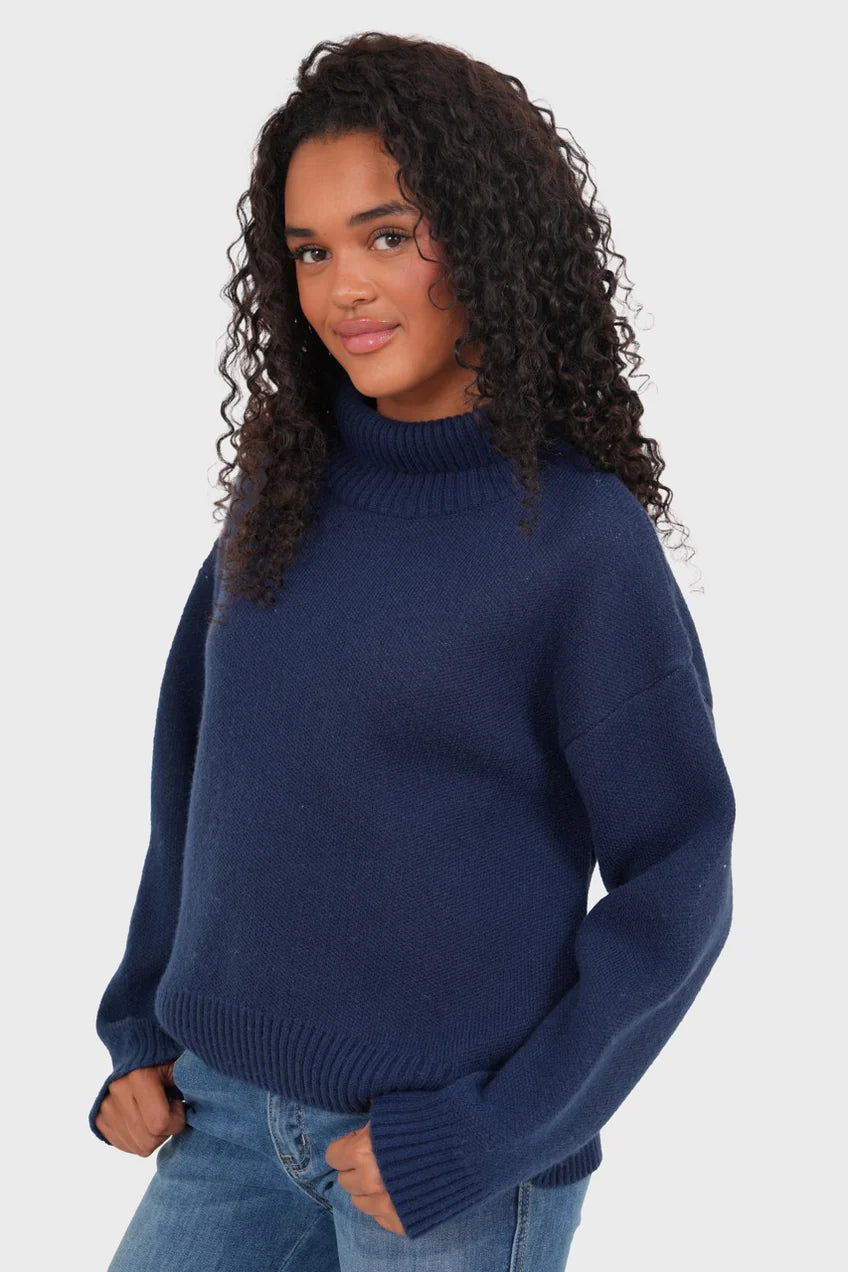 "Amour" sweater navy