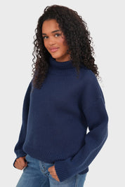 "Amour" sweater navy