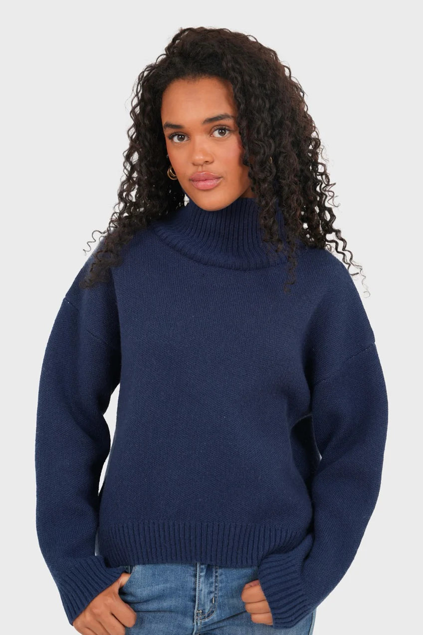 "Amour" sweater navy