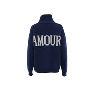 "Amour" sweater navy