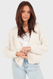 "Keep me warm" cardigan petite beige