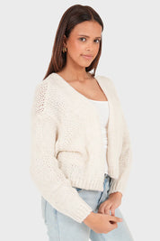 "Keep me warm" cardigan petite beige