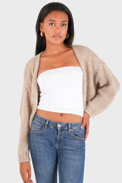 "Keep me warm" cardigan petite stone