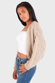 "Keep me warm" cardigan petite stone