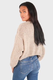 "Keep me warm" cardigan petite stone