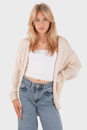 “Keep me warm" cardigan beige