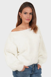 "Emmie" white sweater