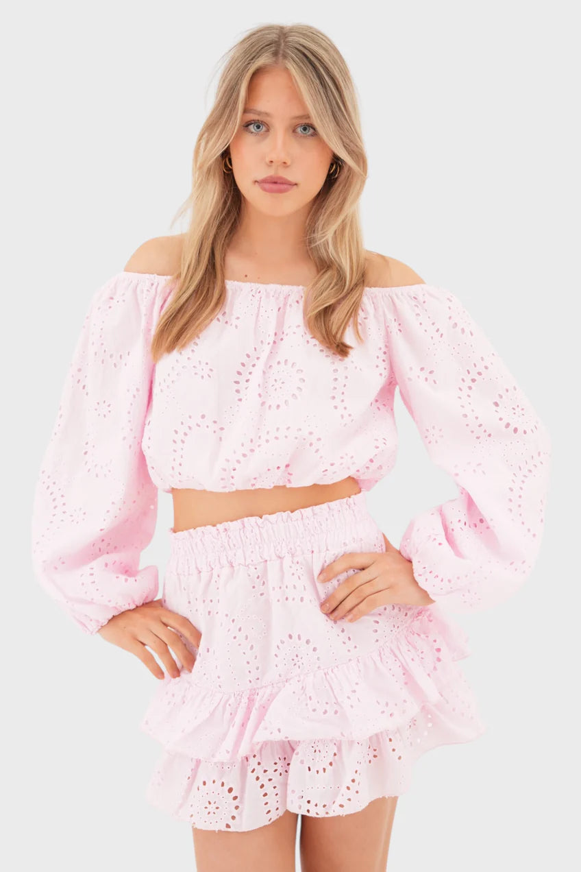 "Fleur" Blouse Pink